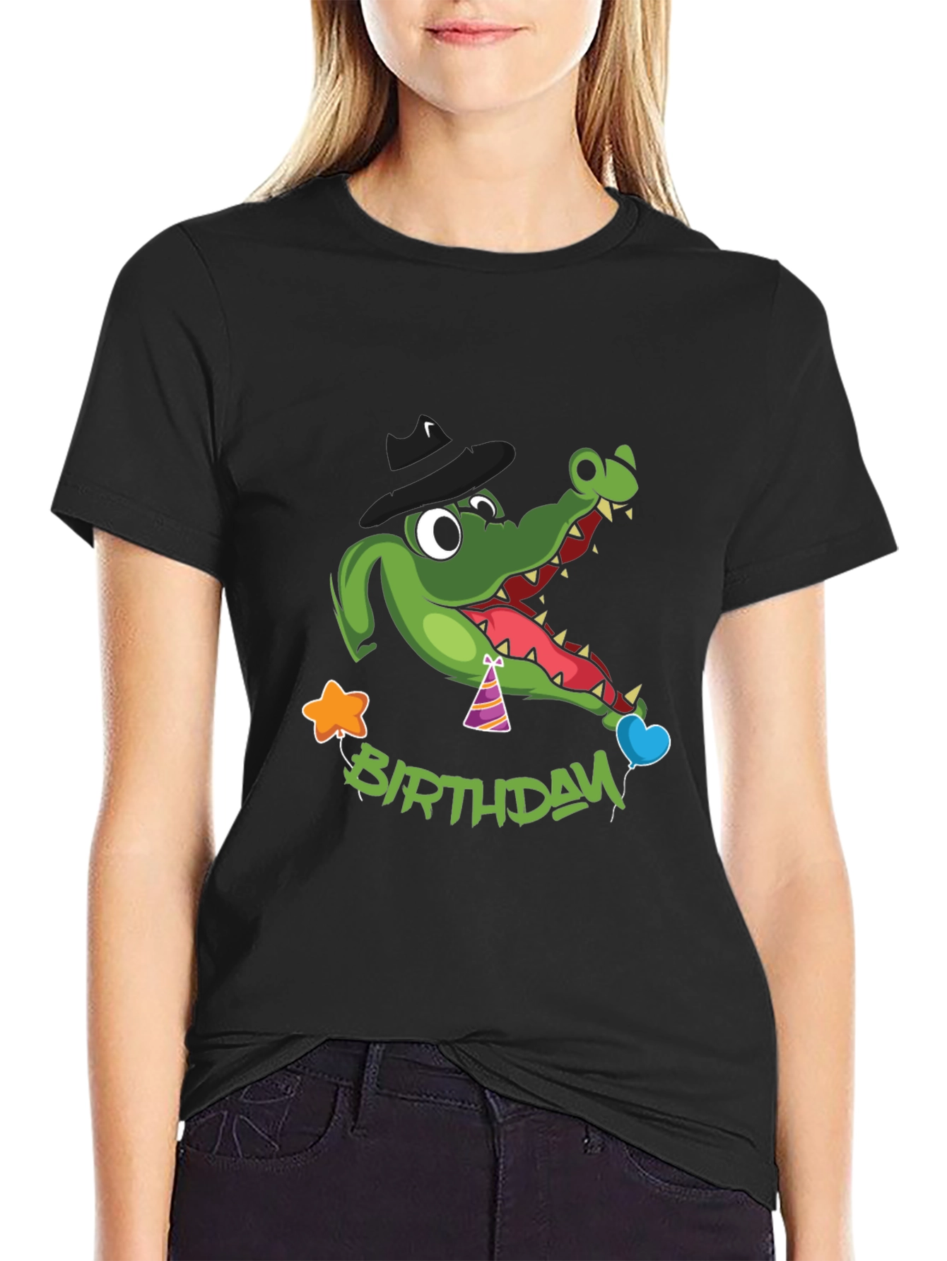 Cartoon Alligator Birthday T-Shirt