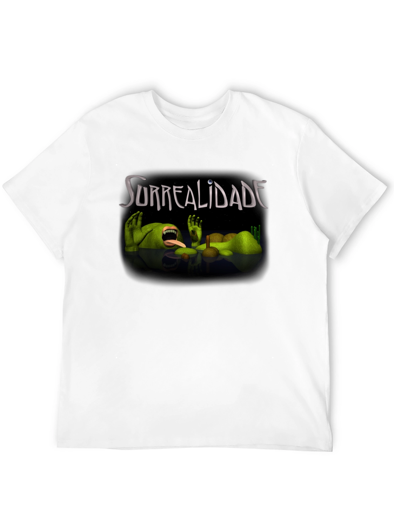 Surrealidade Graphic Tee - Black Cotton Shirt