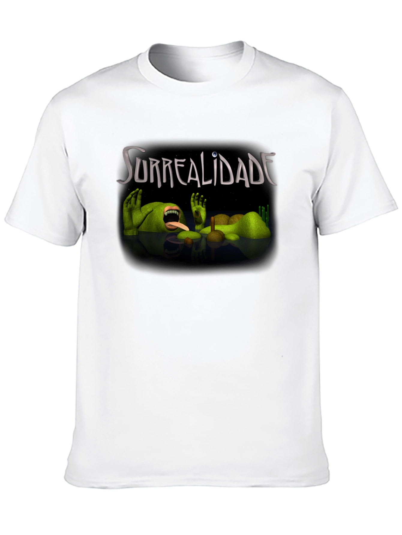 Surrealidade Graphic Tee - Black Cotton Shirt