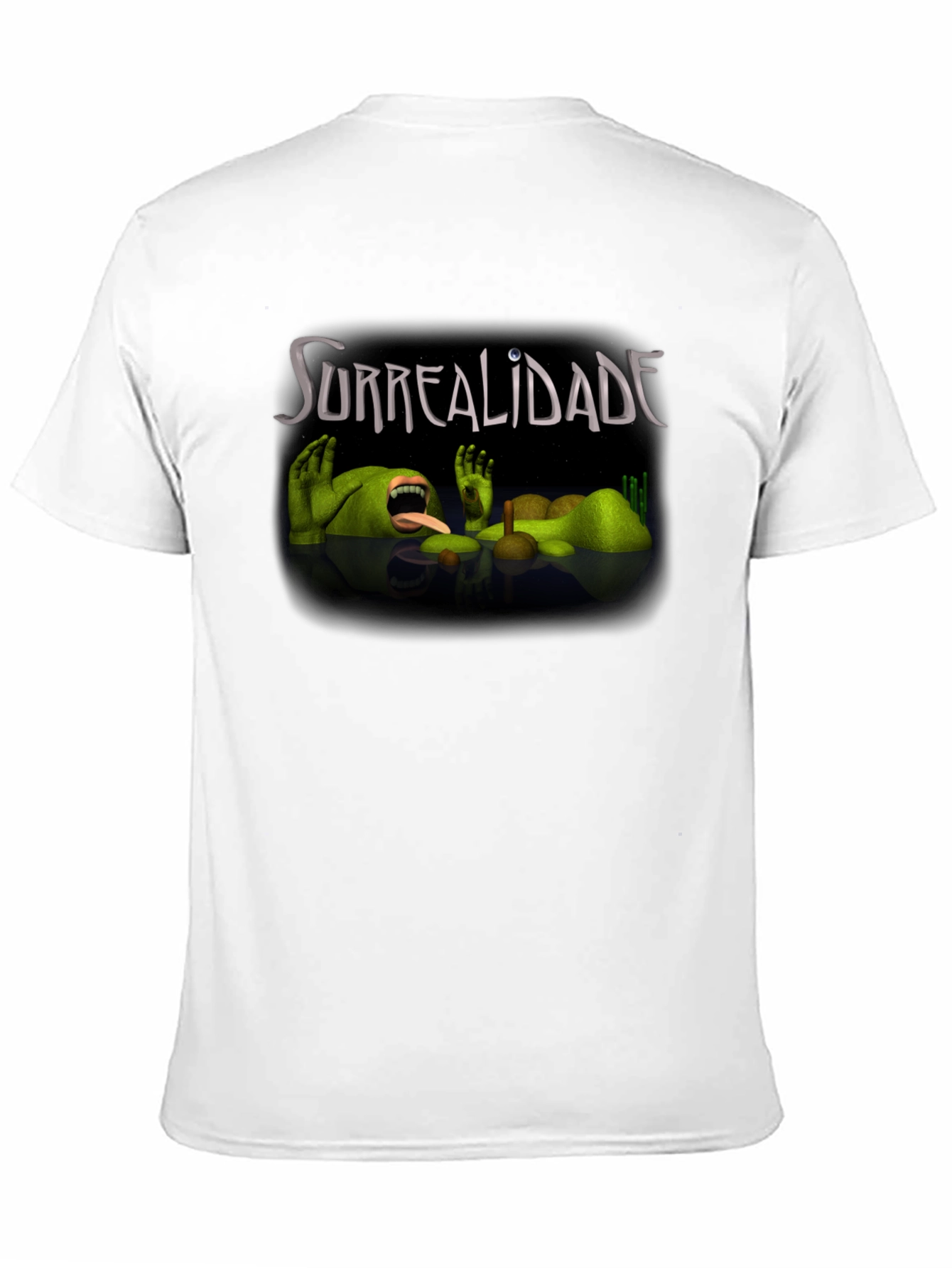 Surrealidade Graphic Tee - Black Cotton Shirt
