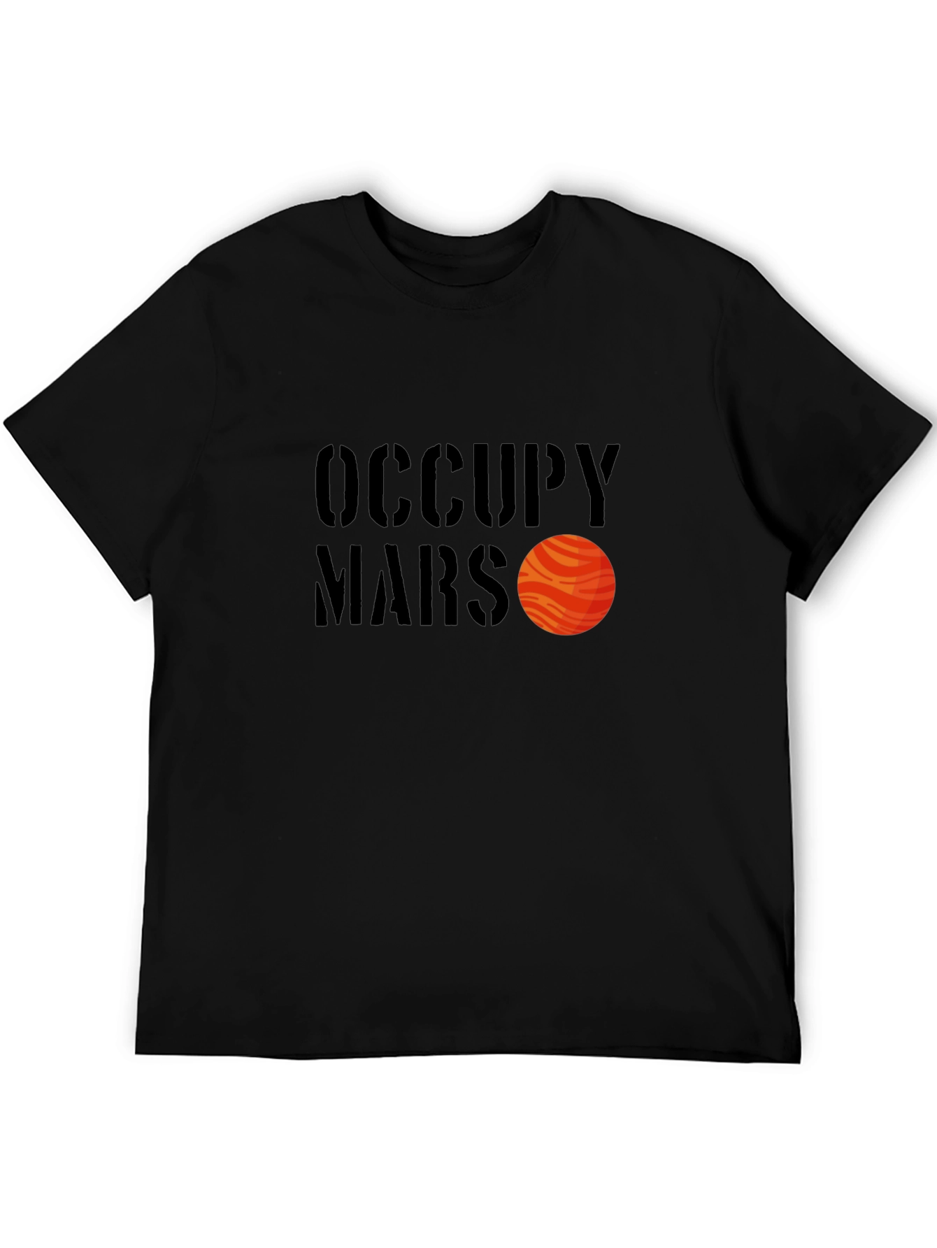 Occupy Mars Graphic T-Shirt - Black