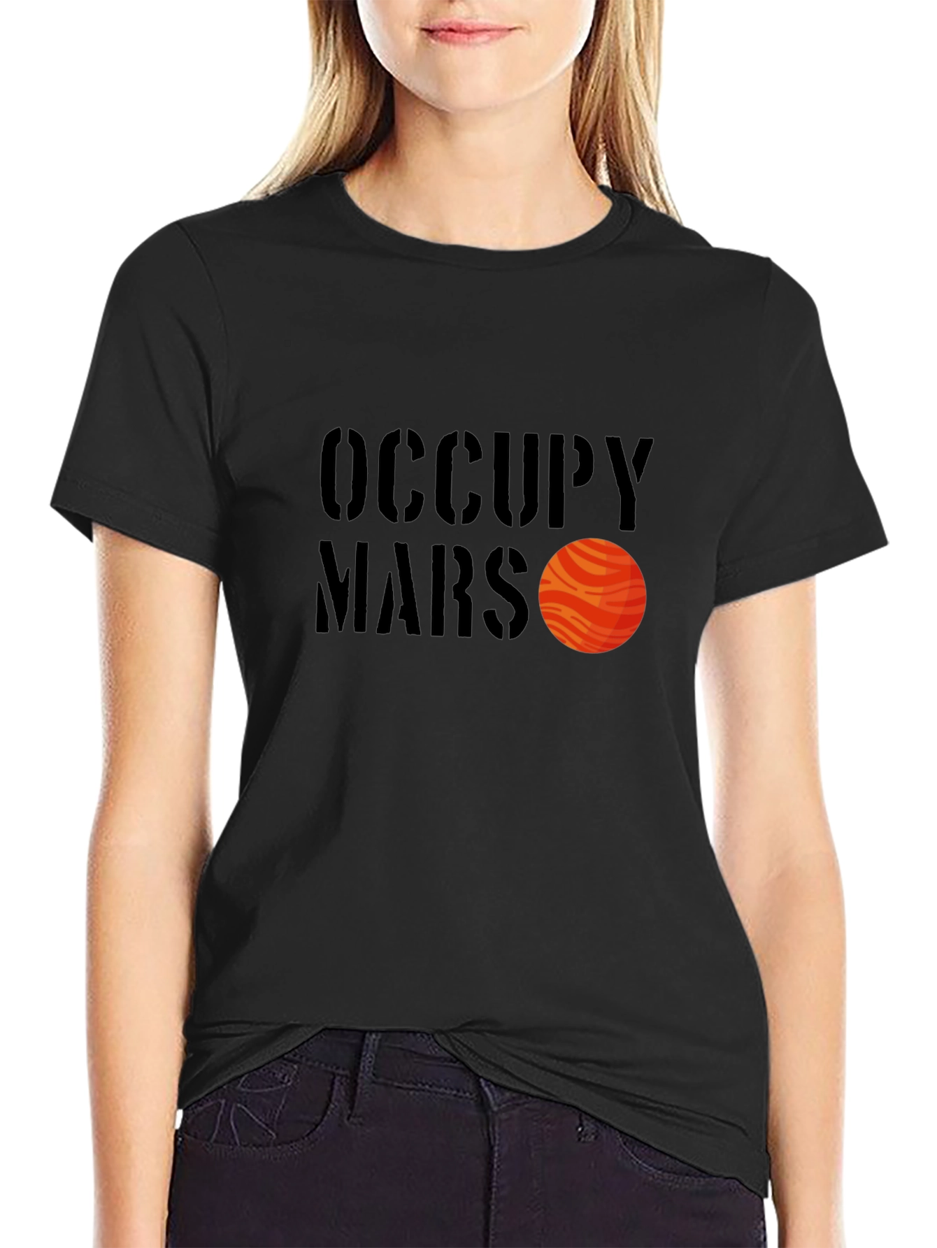 Occupy Mars Graphic T-Shirt - Black