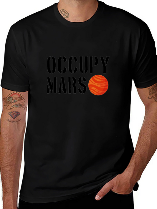 Occupy Mars Graphic T-Shirt - Black