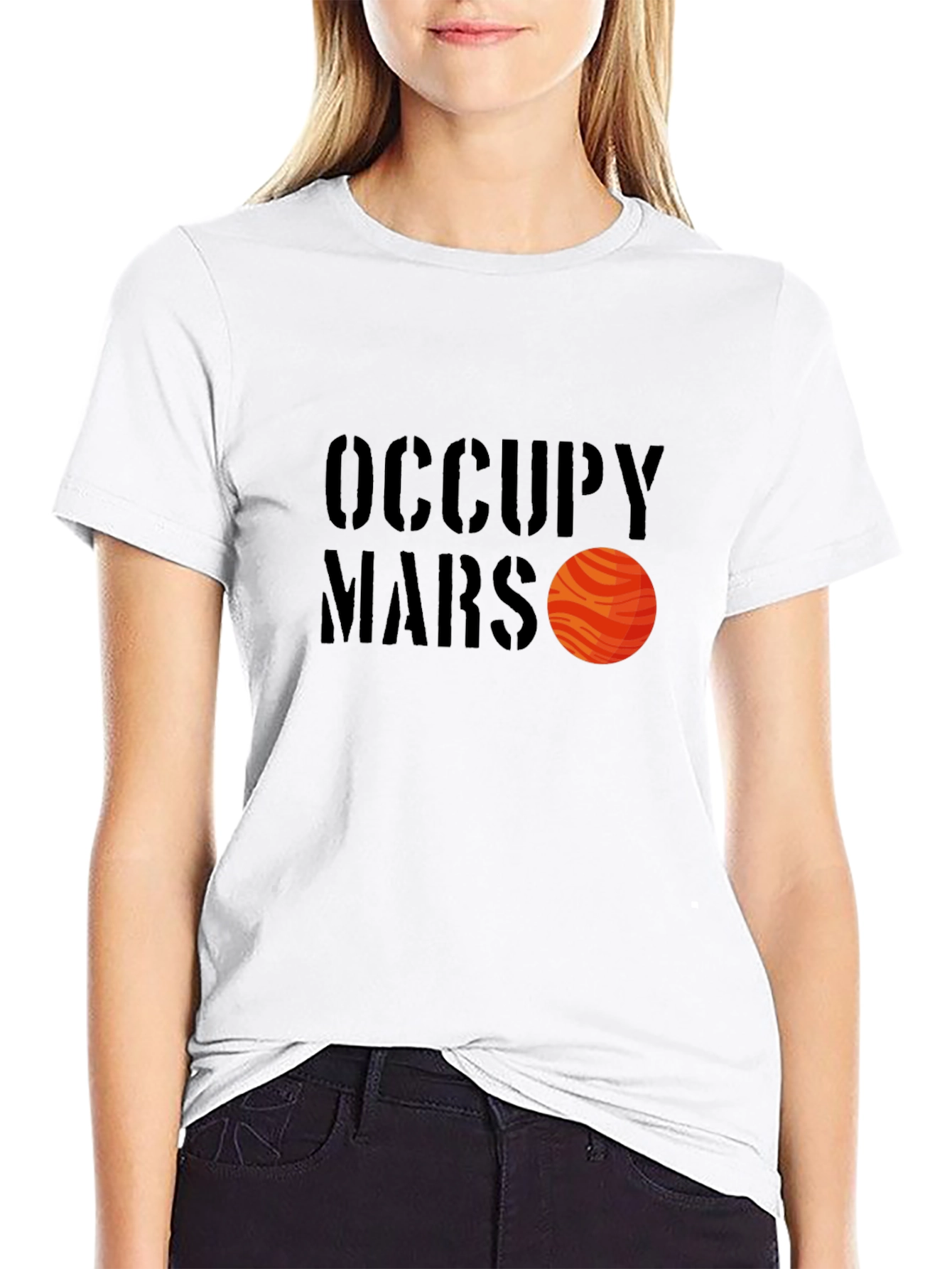Occupy Mars Graphic T-Shirt - Black