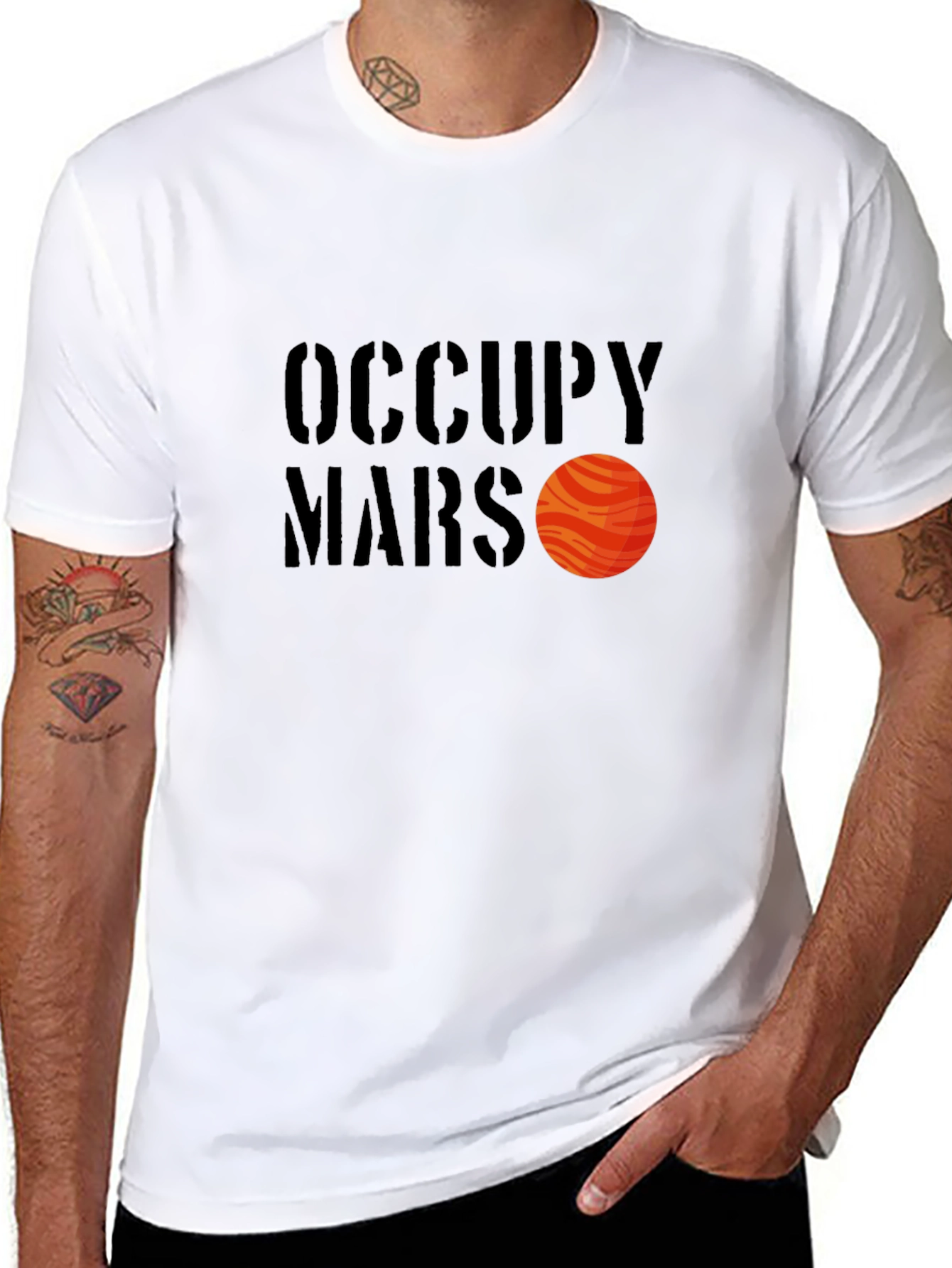 Occupy Mars Graphic T-Shirt - Black