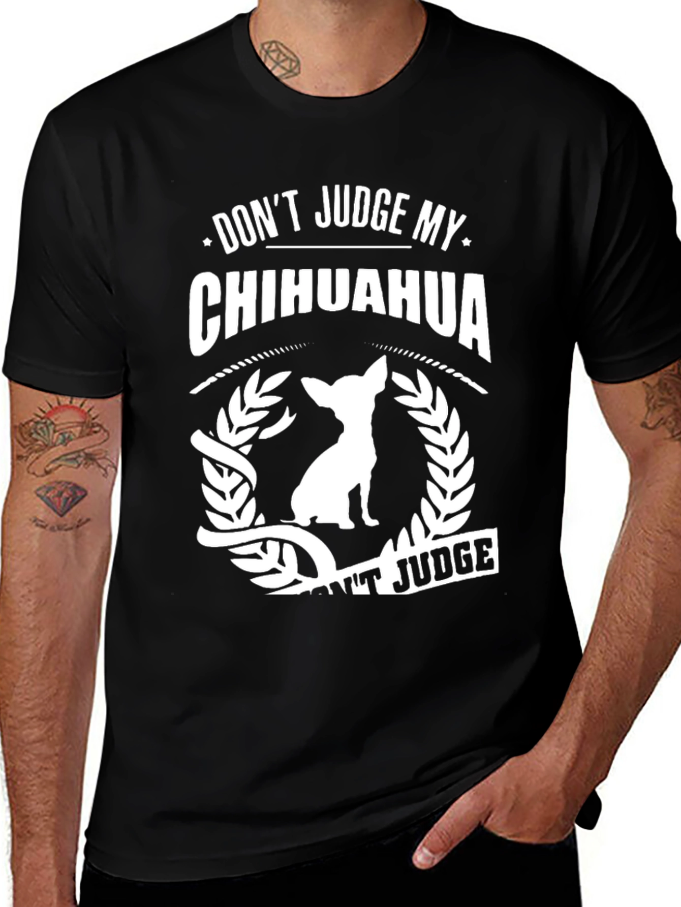 Dont Judge My Chihuahua Black T-Shirt