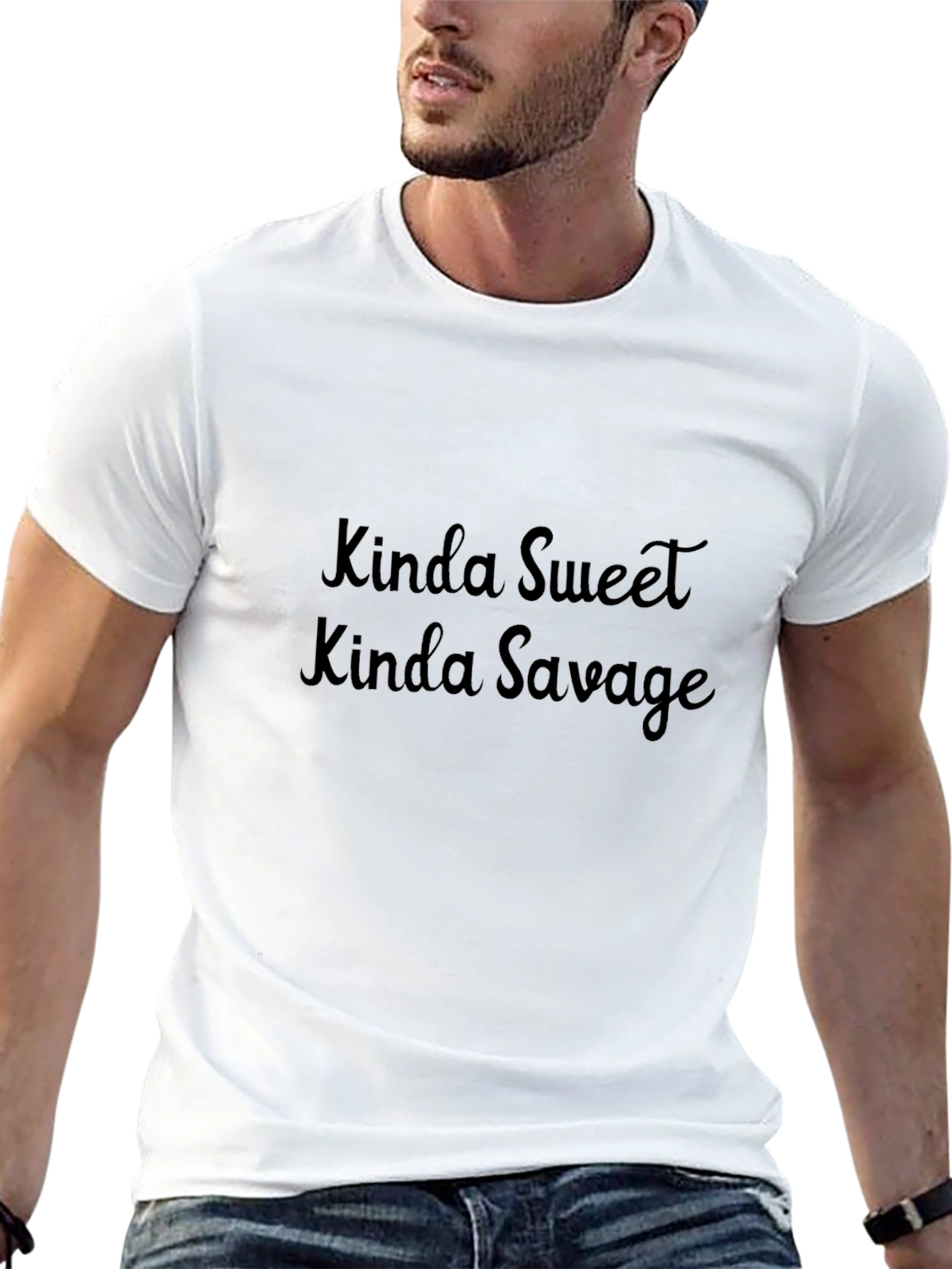 Kinda Sweet Kinda Savage Black Graphic Tee
