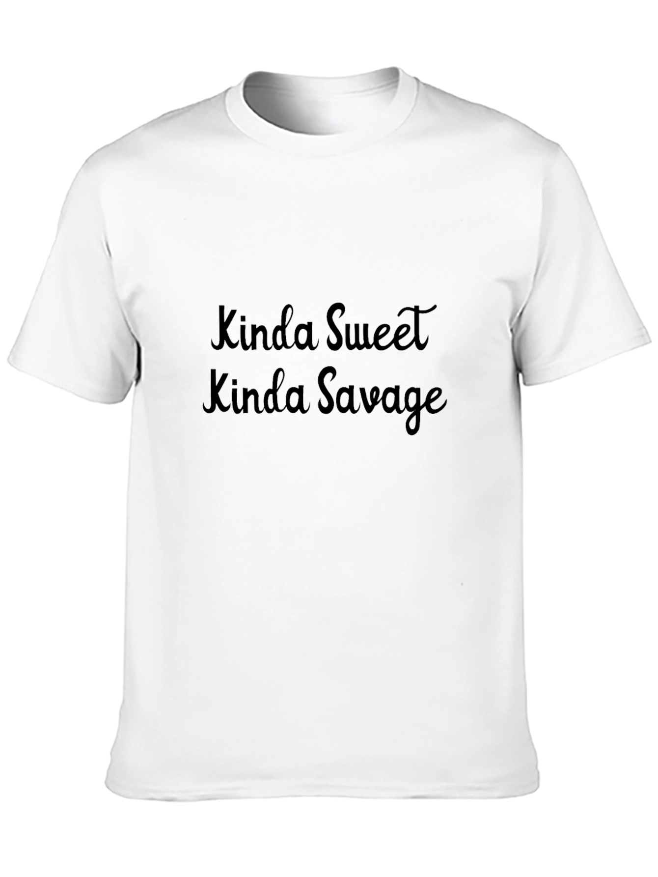 Kinda Sweet Kinda Savage Black Graphic Tee