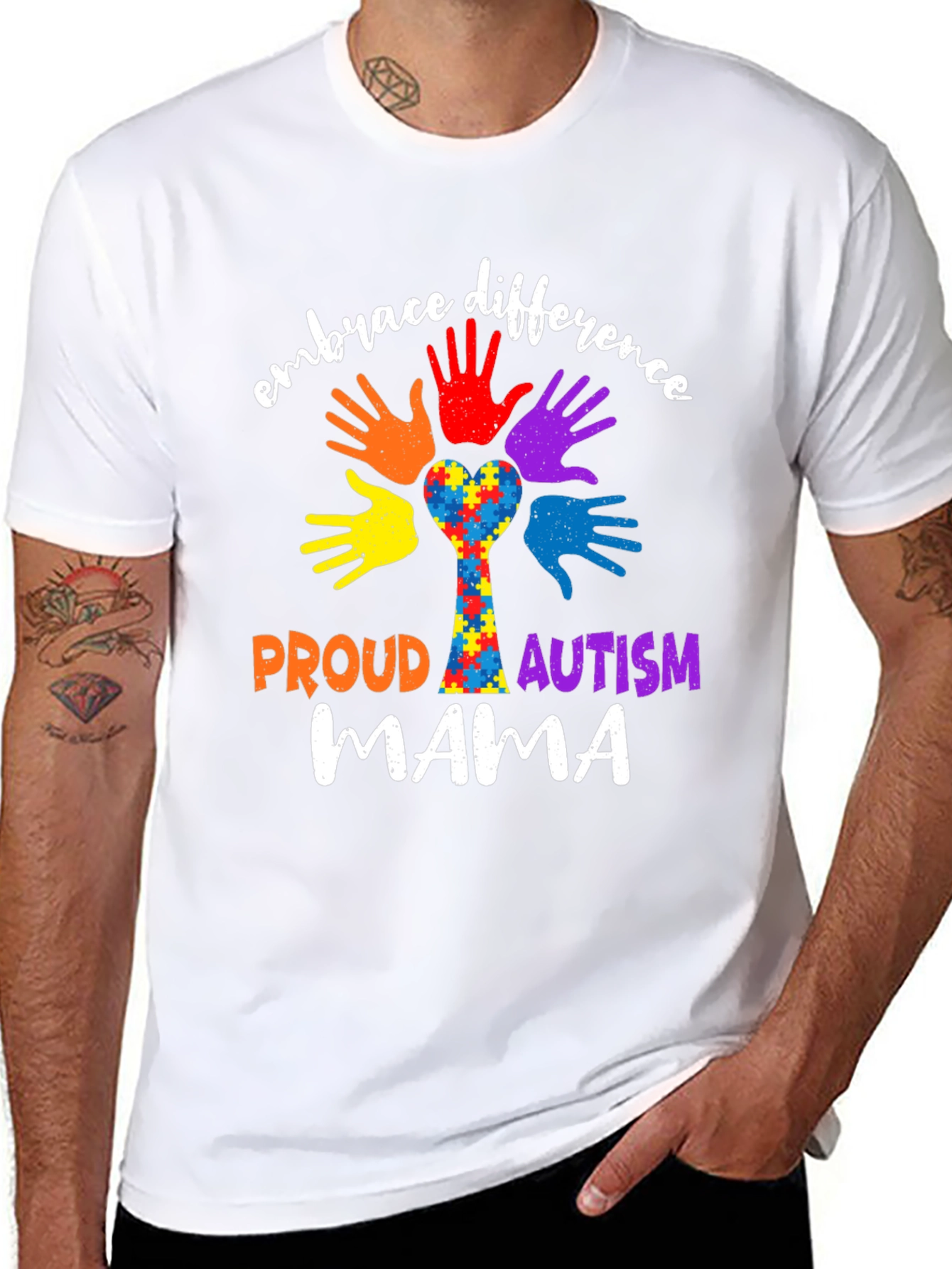 Embrace Difference Autism Awareness T-Shirt