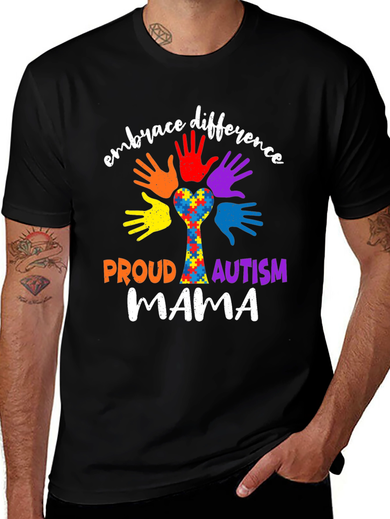 Embrace Difference Autism Awareness T-Shirt