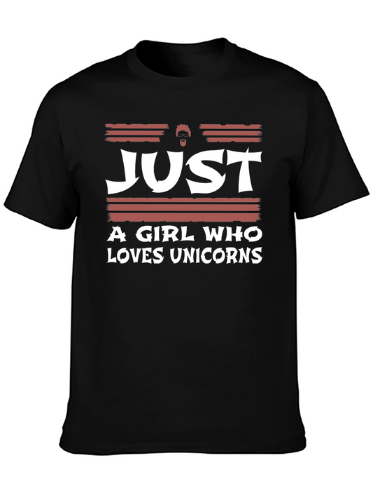 Just a Girl Who Loves Unicorns T-Shirt