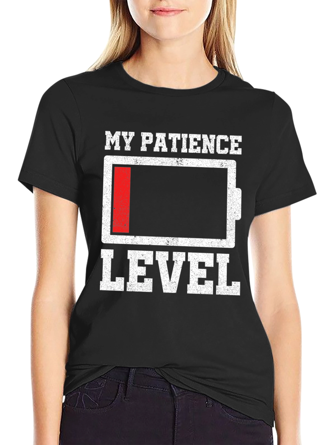 My Patience Level Low Battery T-Shirt