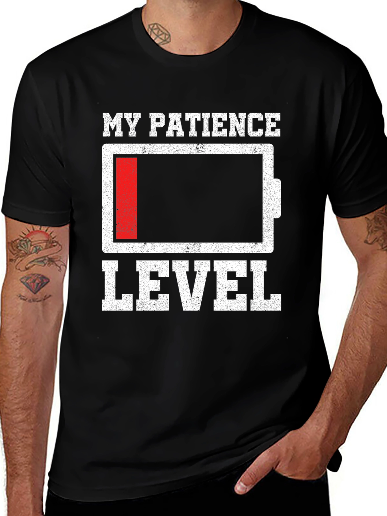 My Patience Level Low Battery T-Shirt