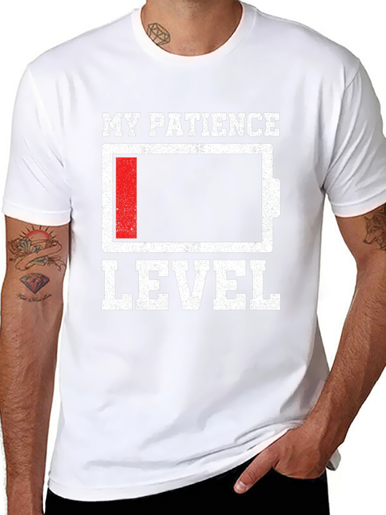 My Patience Level Low Battery T-Shirt