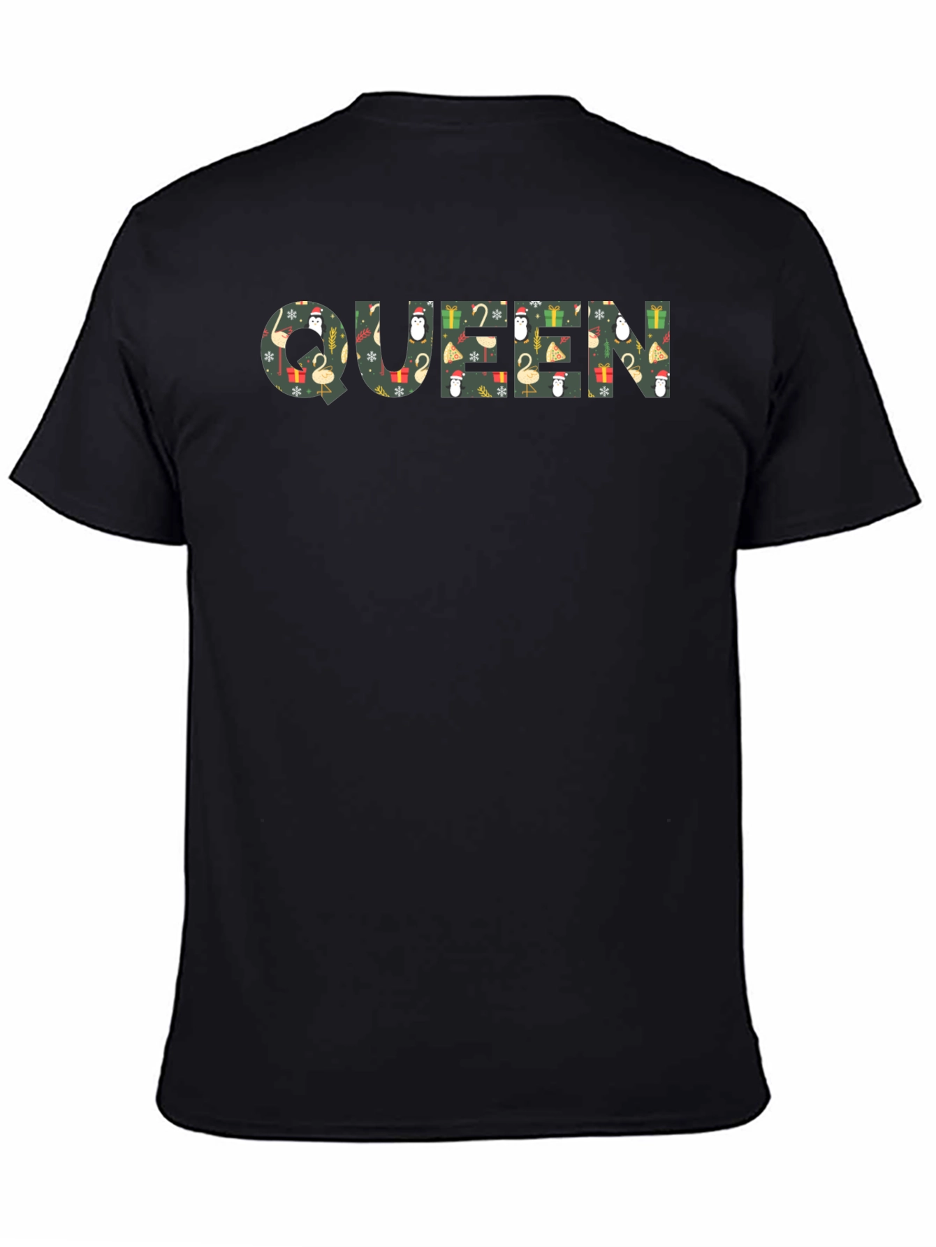 Queen Christmas Pattern Graphic Tee