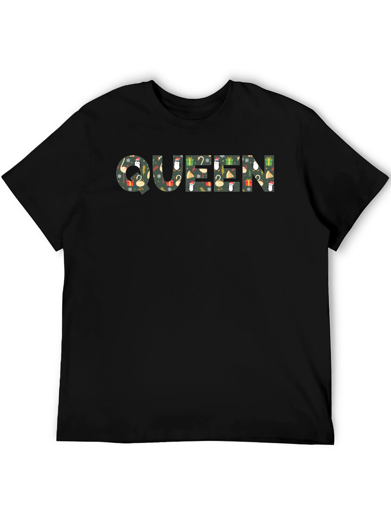 Queen Christmas Pattern Graphic Tee