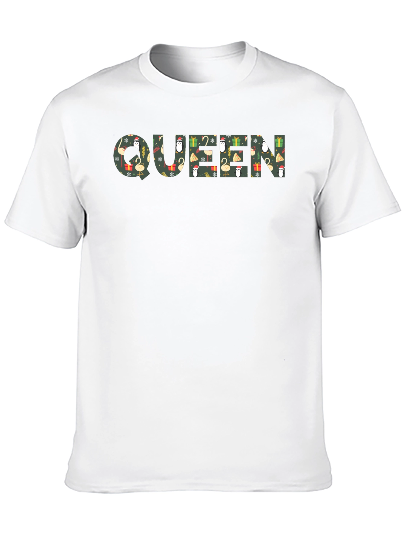 Queen Christmas Pattern Graphic Tee