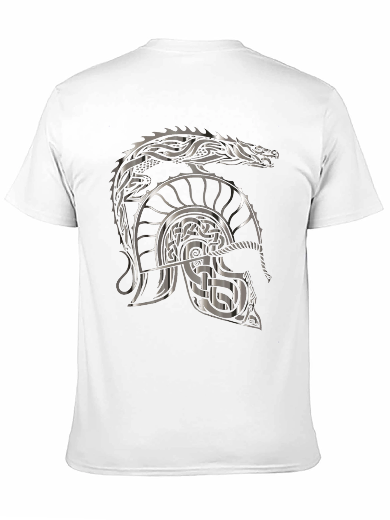 Viking Dragon Helmet Graphic T-Shirt
