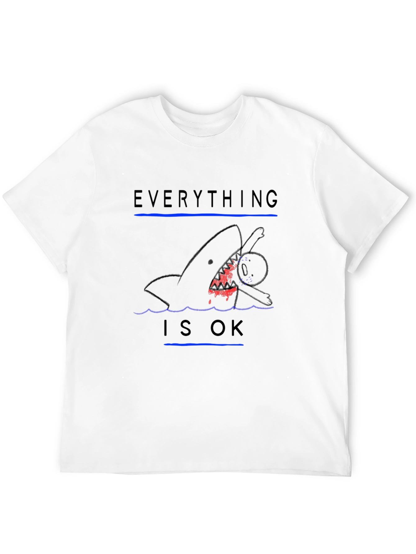 Everything is OK Graphic Print T-Shirt