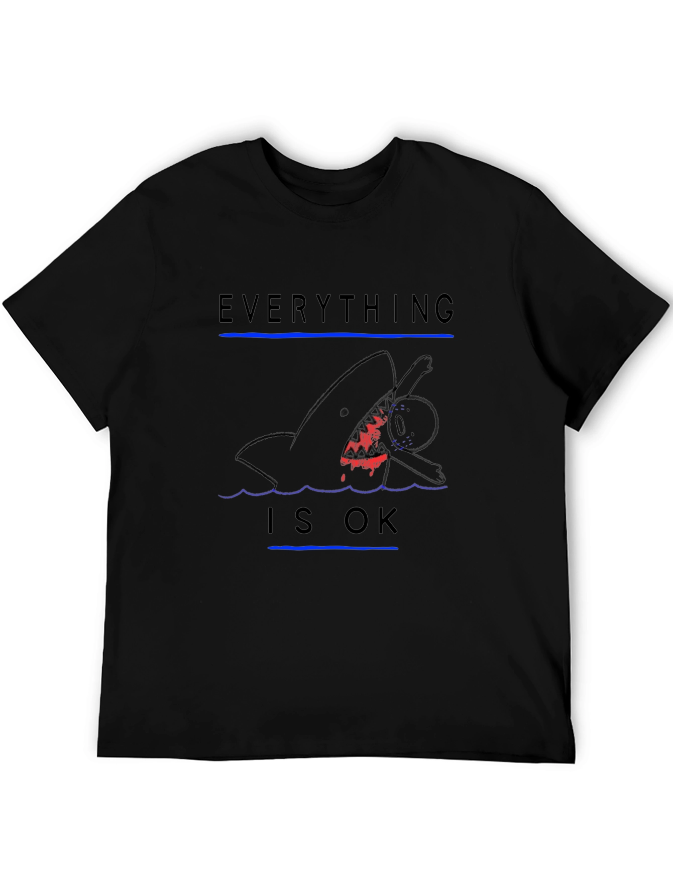 Everything is OK Graphic Print T-Shirt
