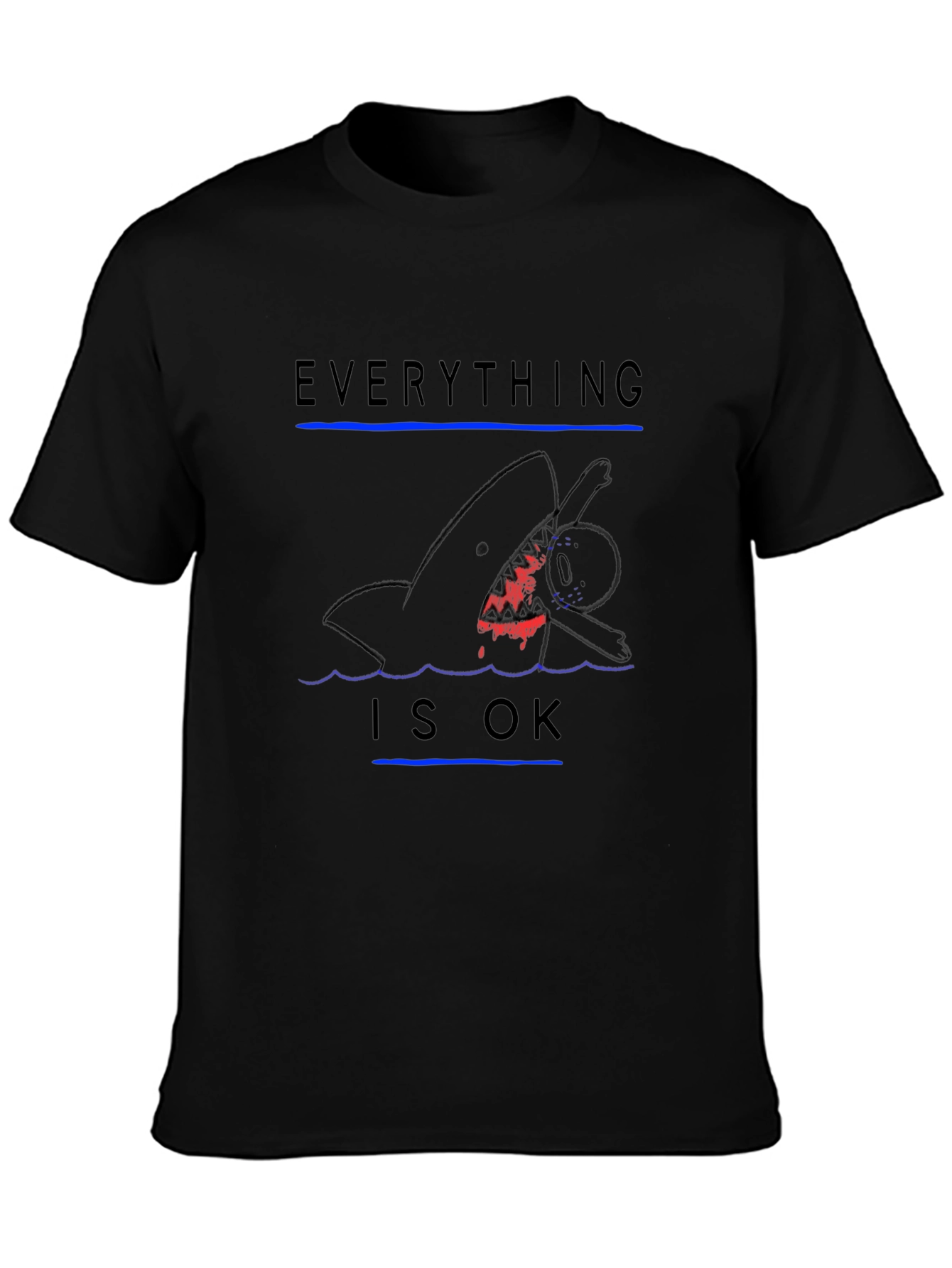 Everything is OK Graphic Print T-Shirt