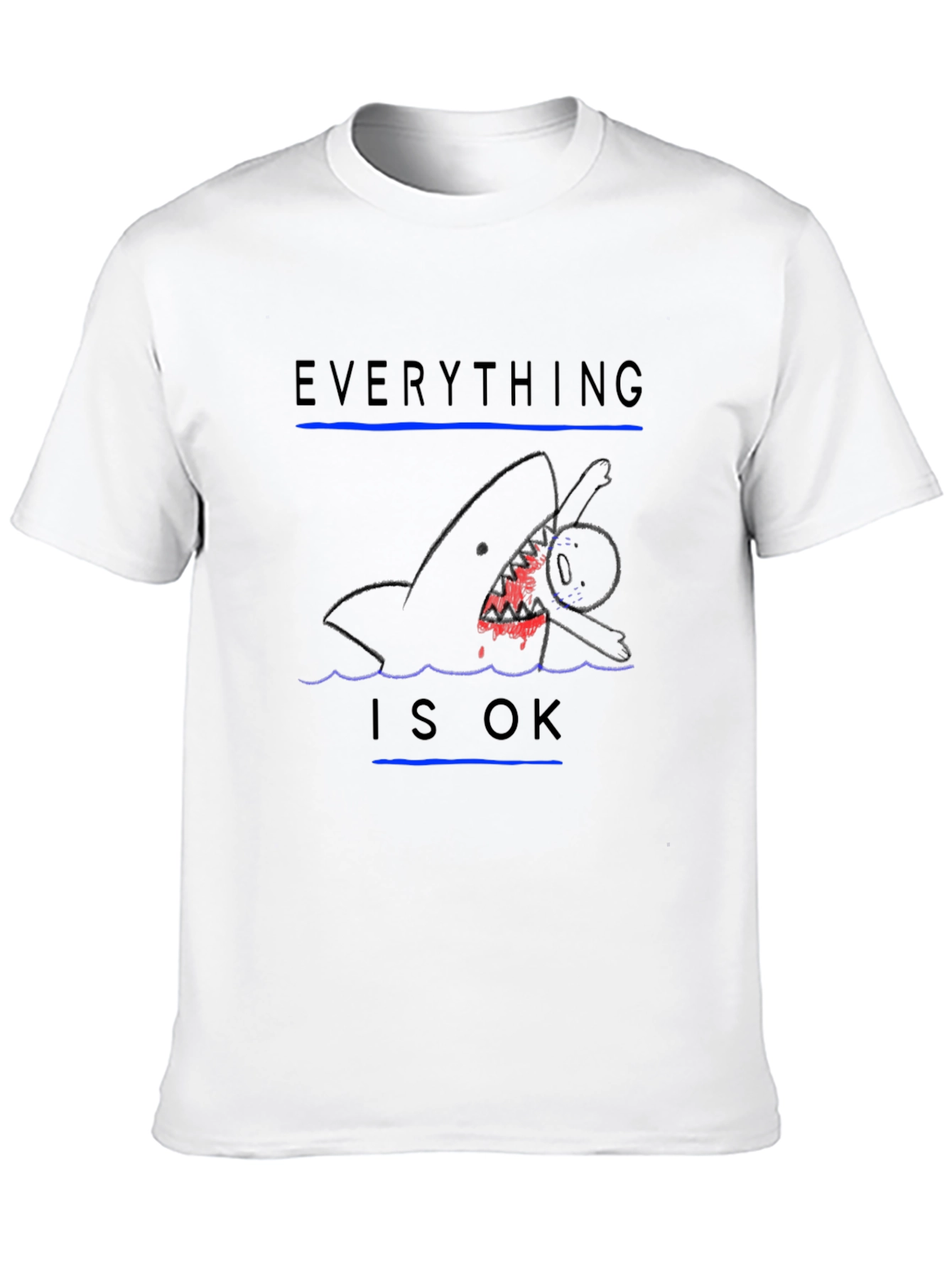 Everything is OK Graphic Print T-Shirt