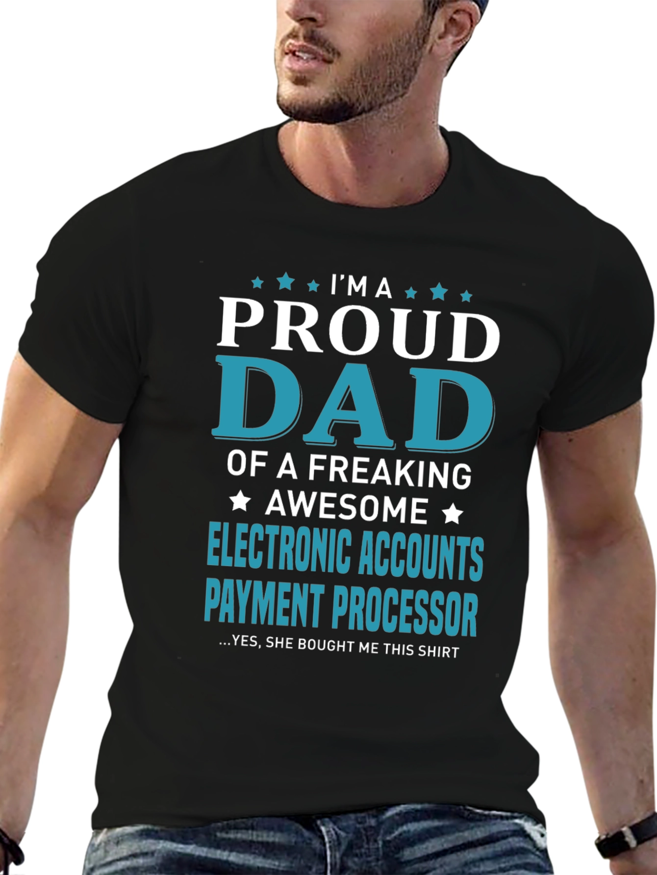 Proud Dad Electronic Accounts T-Shirt