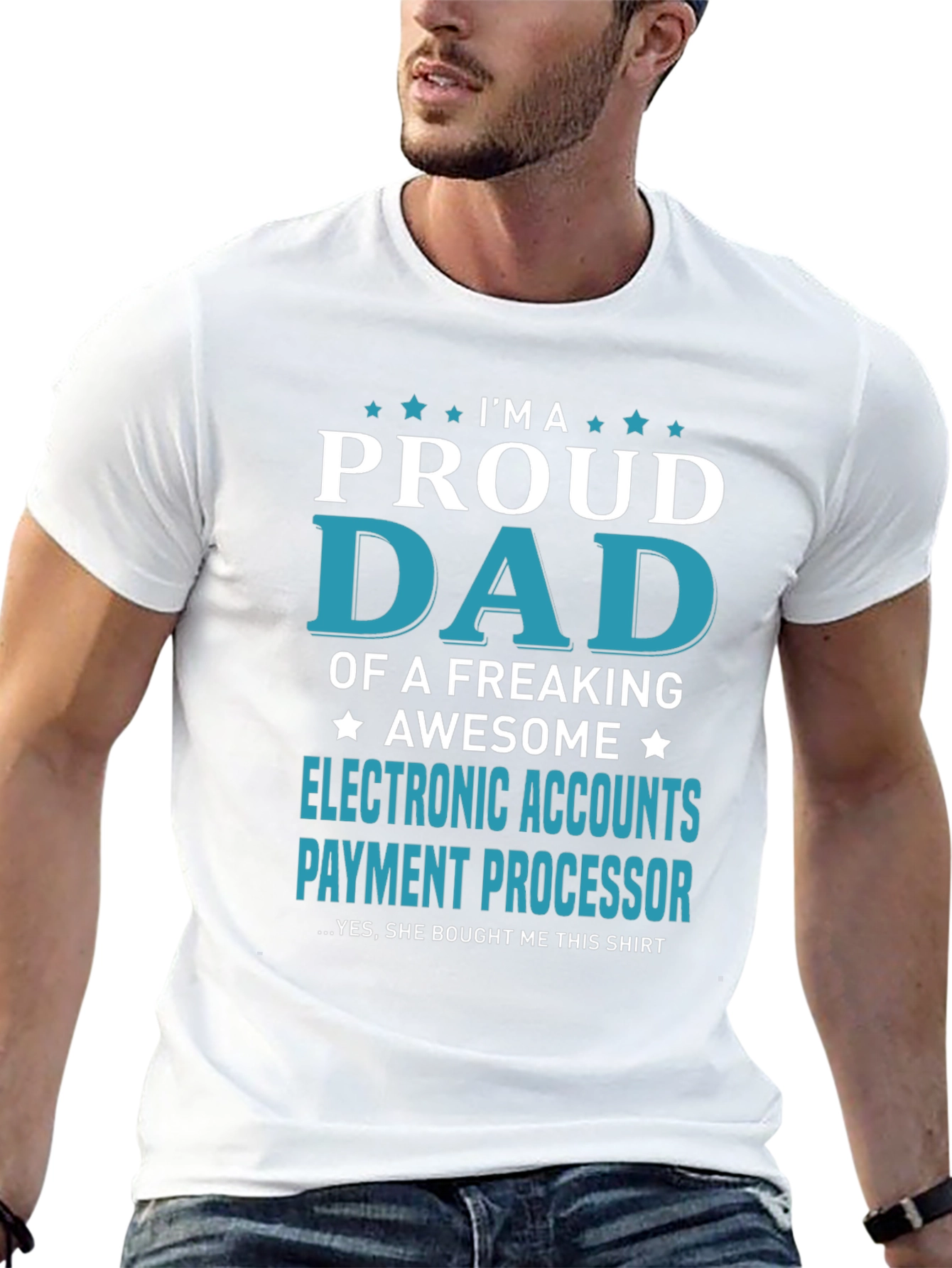 Proud Dad Electronic Accounts T-Shirt