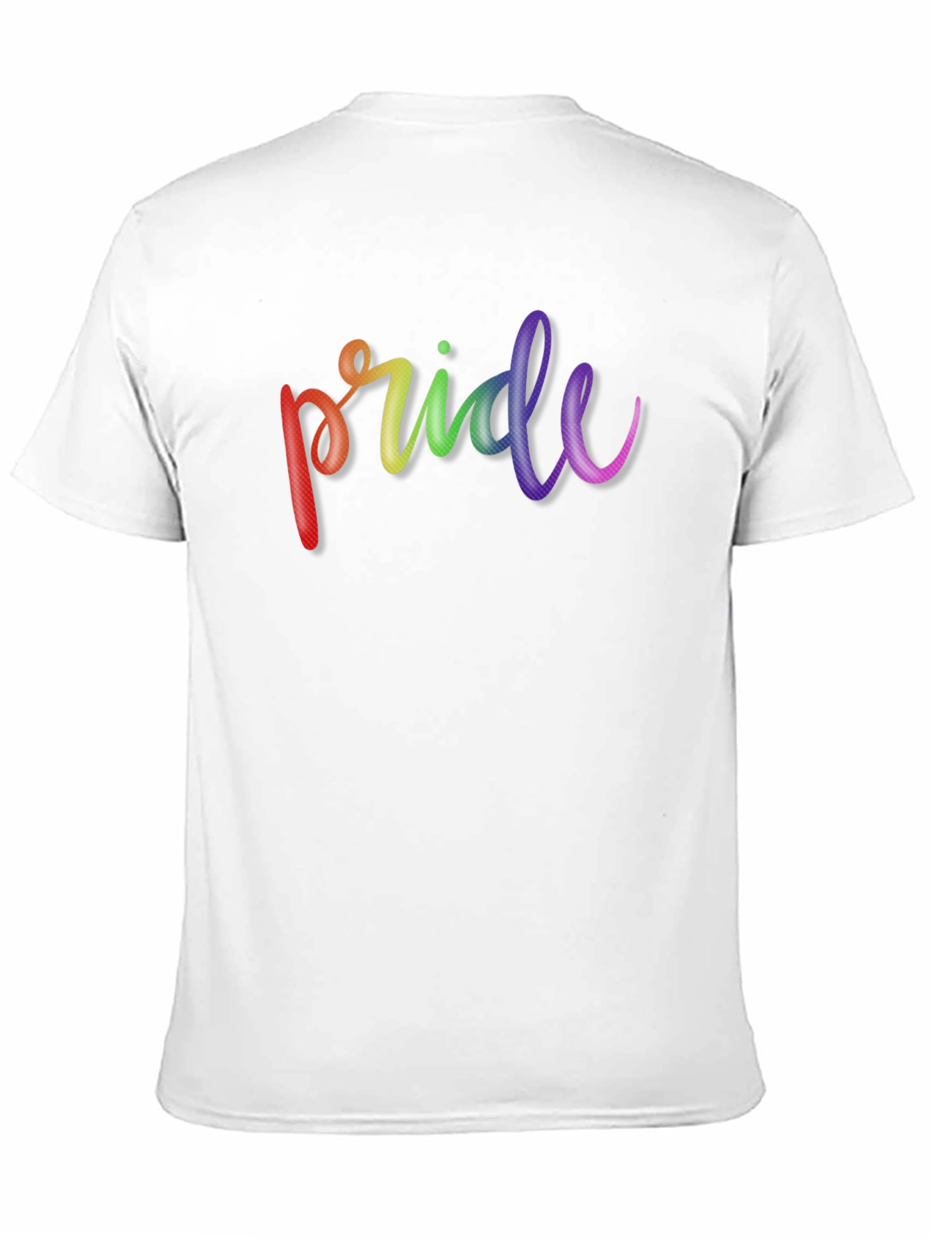 Pride Rainbow T-Shirt - Black Cotton Tee