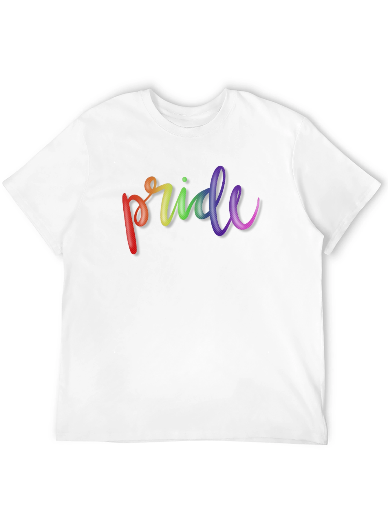 Pride Rainbow T-Shirt - Black Cotton Tee