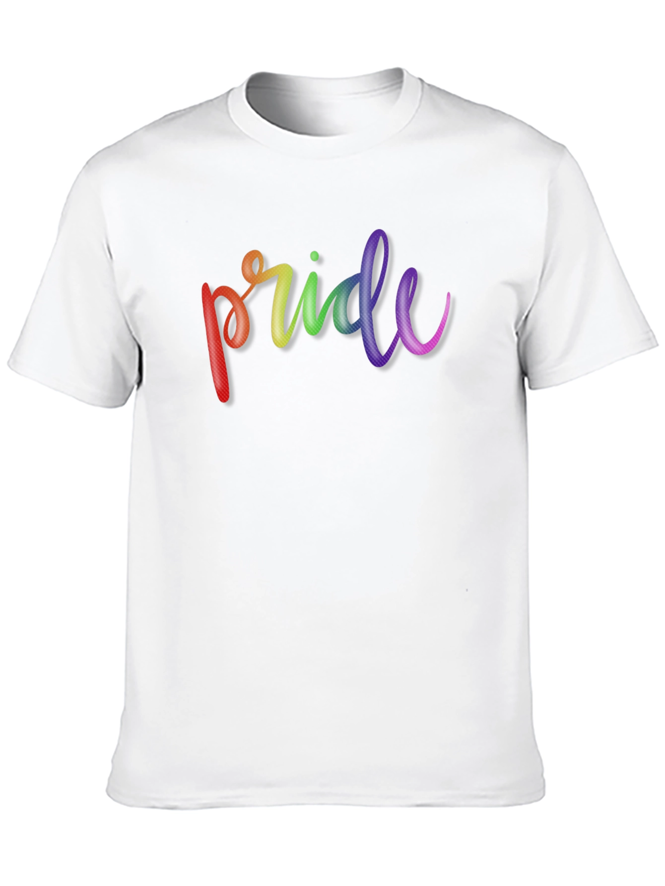 Pride Rainbow T-Shirt - Black Cotton Tee
