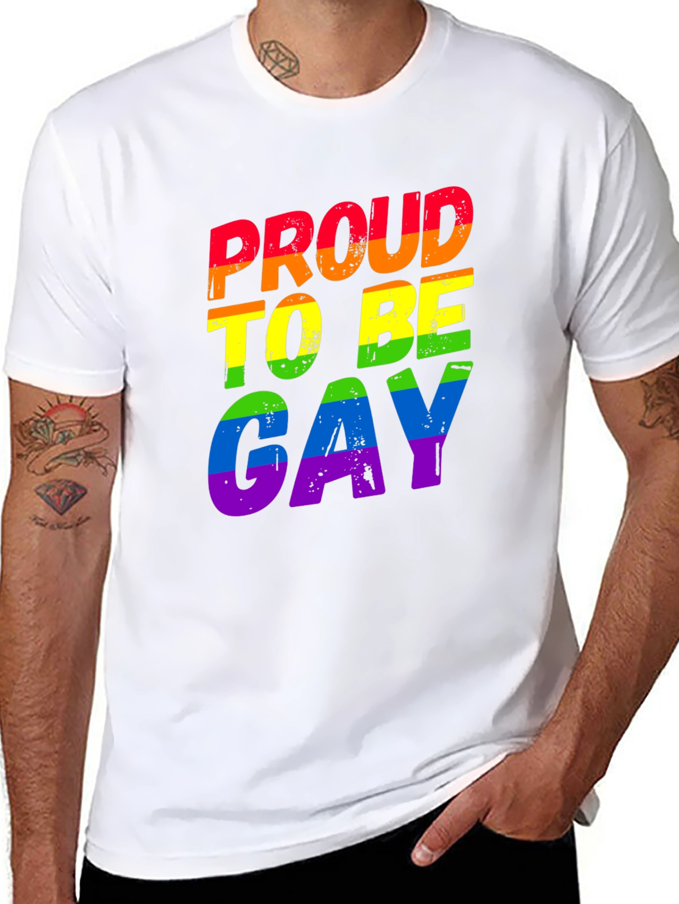 Proud to Be Gay Rainbow T-Shirt