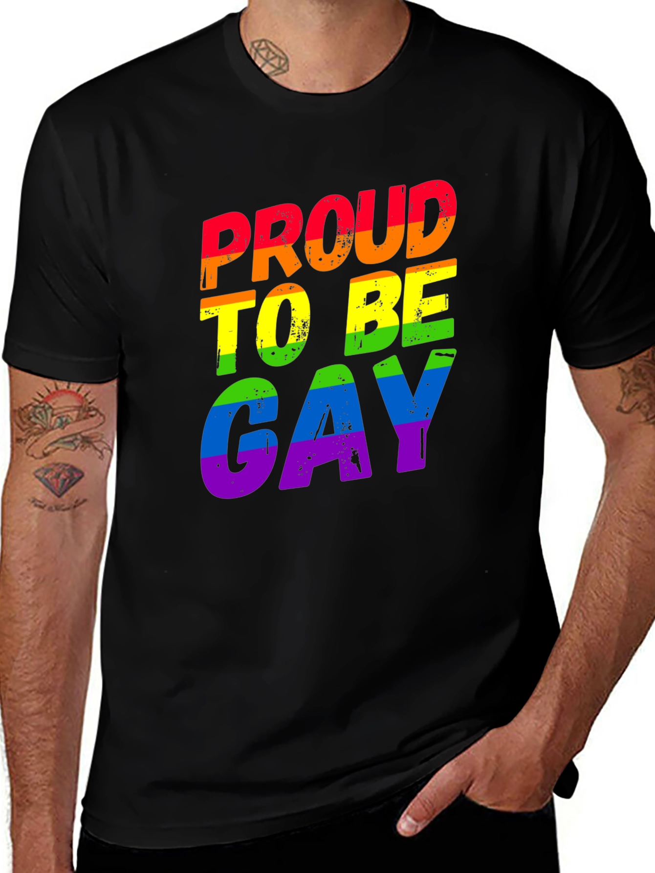 Proud to Be Gay Rainbow T-Shirt