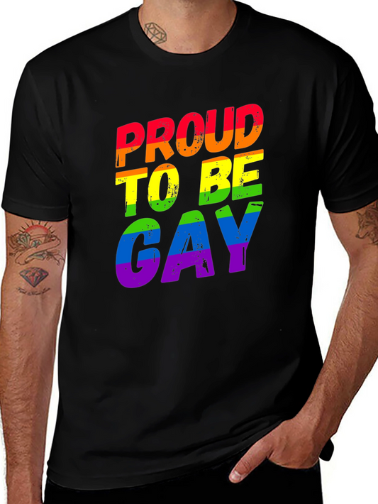 Proud to Be Gay Rainbow T-Shirt