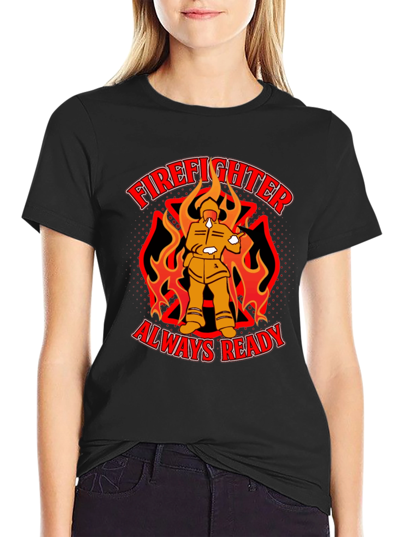 Firefighter Always Ready Graphic T-Shirt