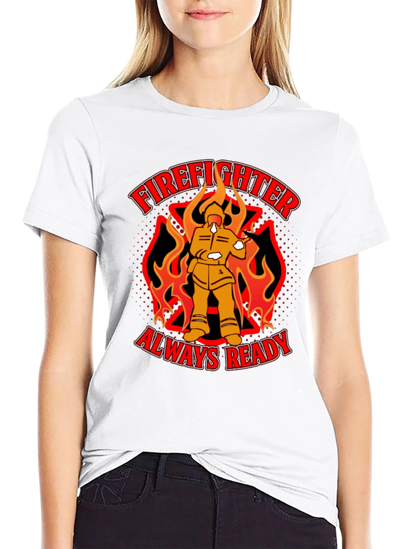 Firefighter Always Ready Graphic T-Shirt