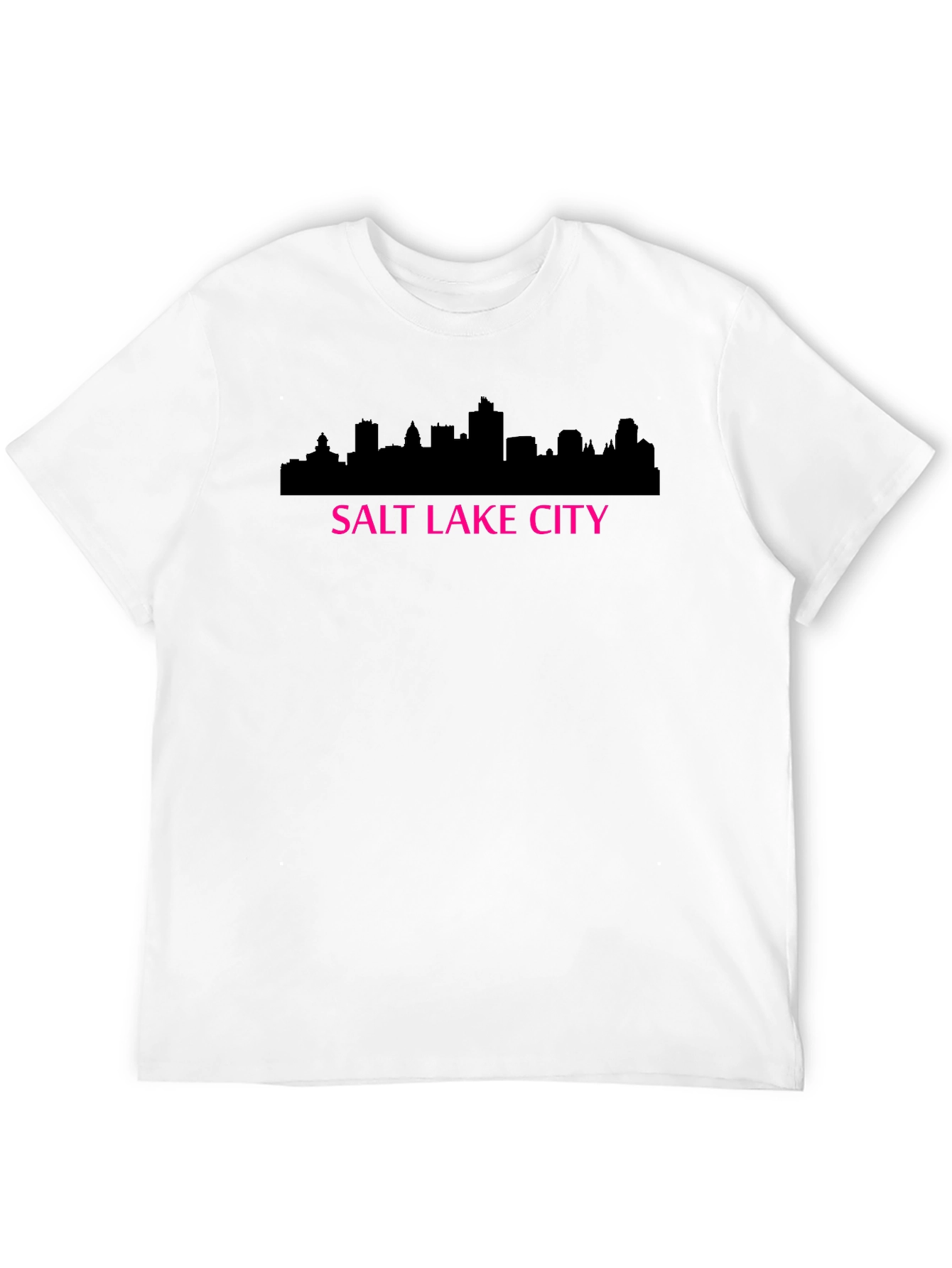 Salt Lake City Skyline Graphic T-Shirt - Black