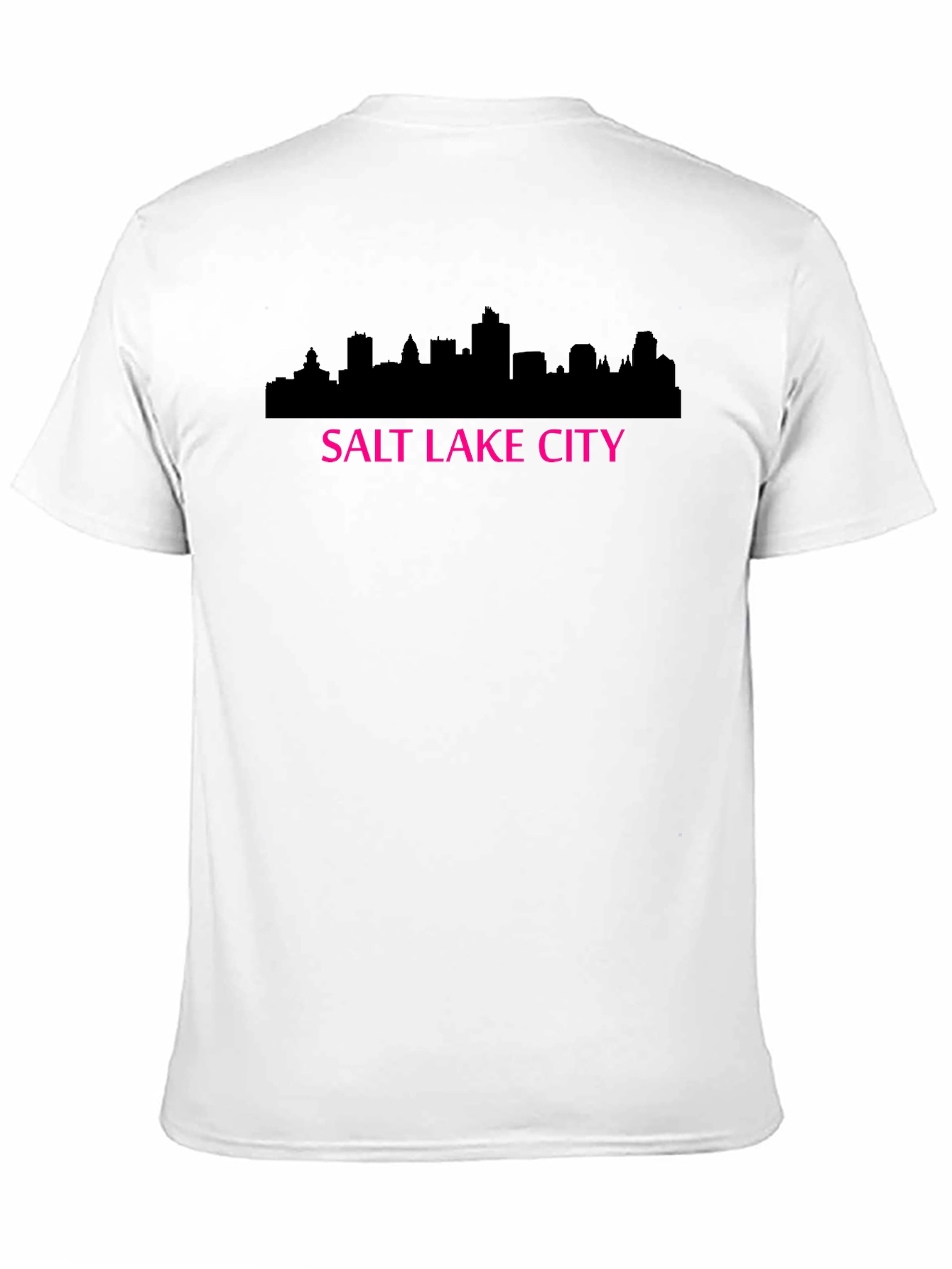 Salt Lake City Skyline Graphic T-Shirt - Black