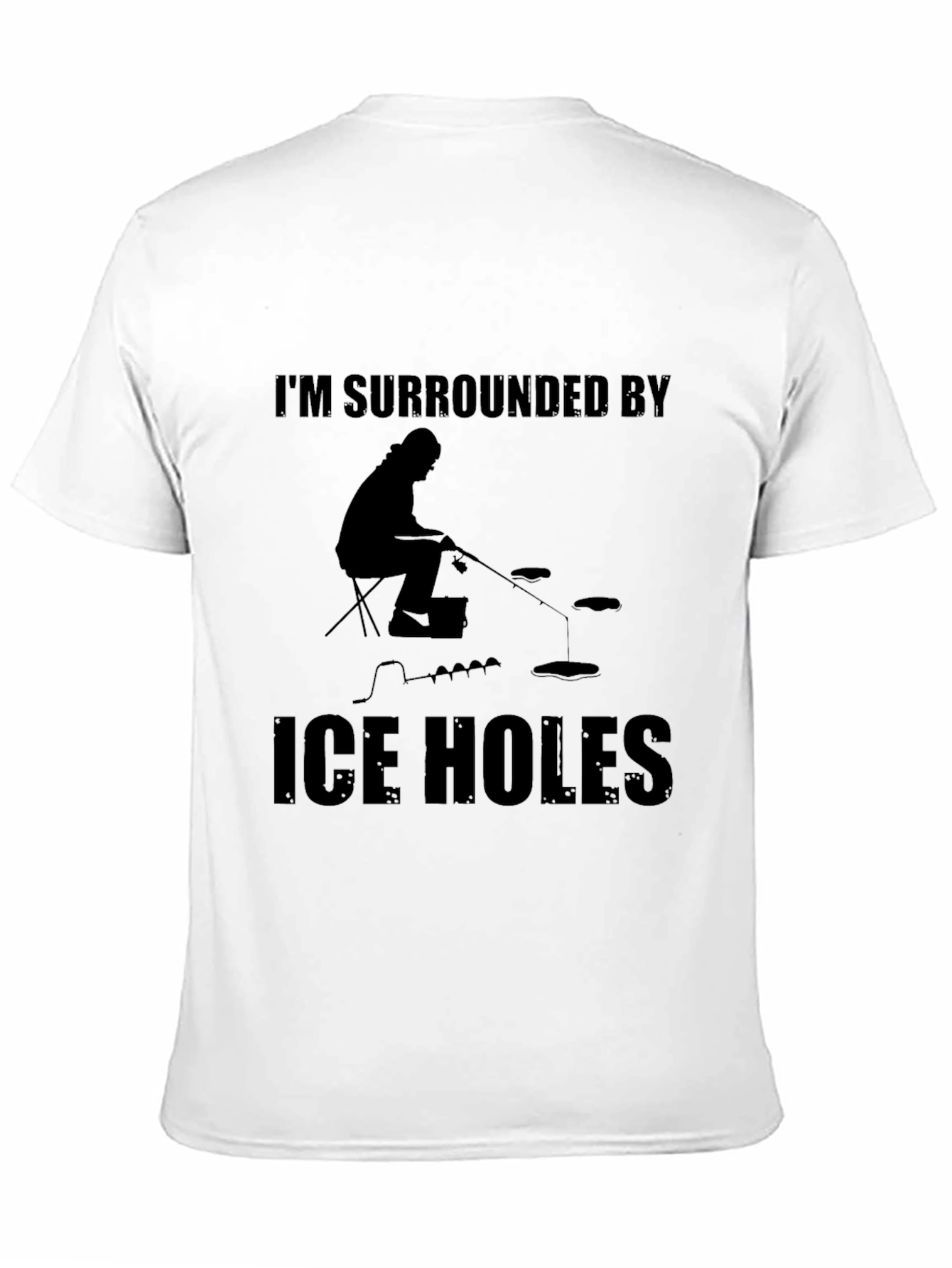Im Surrounded by Ice Holes Black T-Shirt
