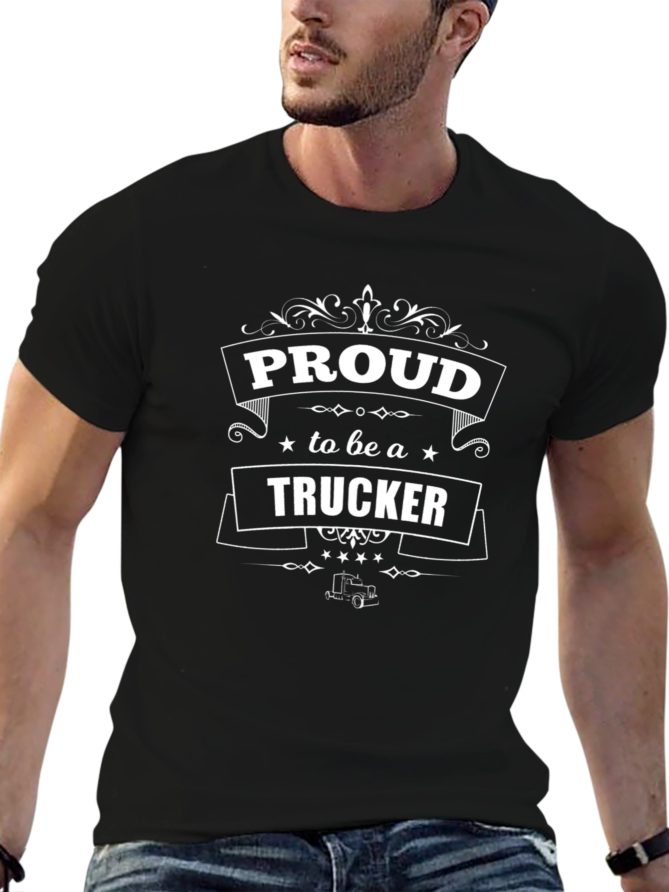 Proud Trucker Graphic T-Shirt