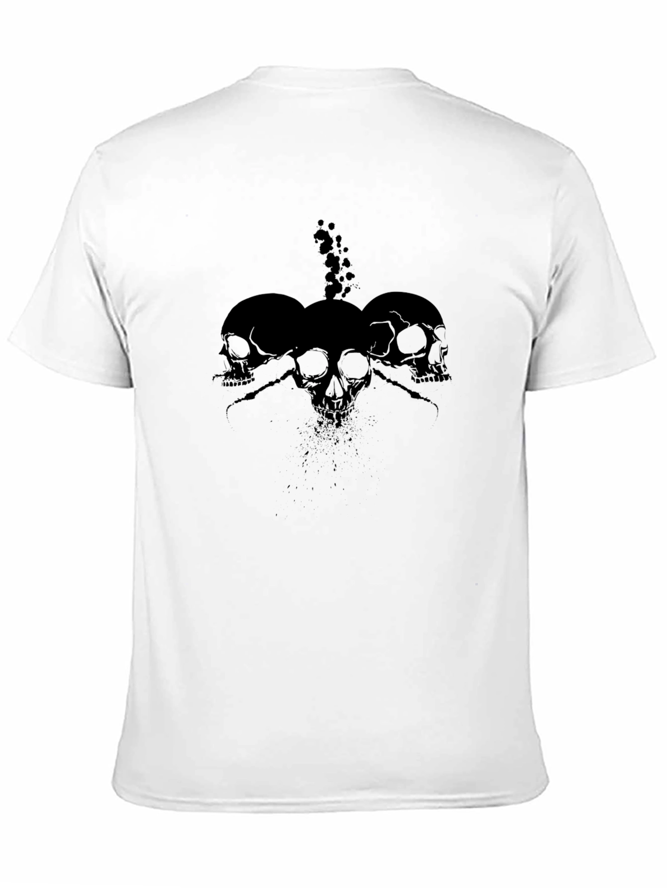 Skull Trio Black Graphic Tee