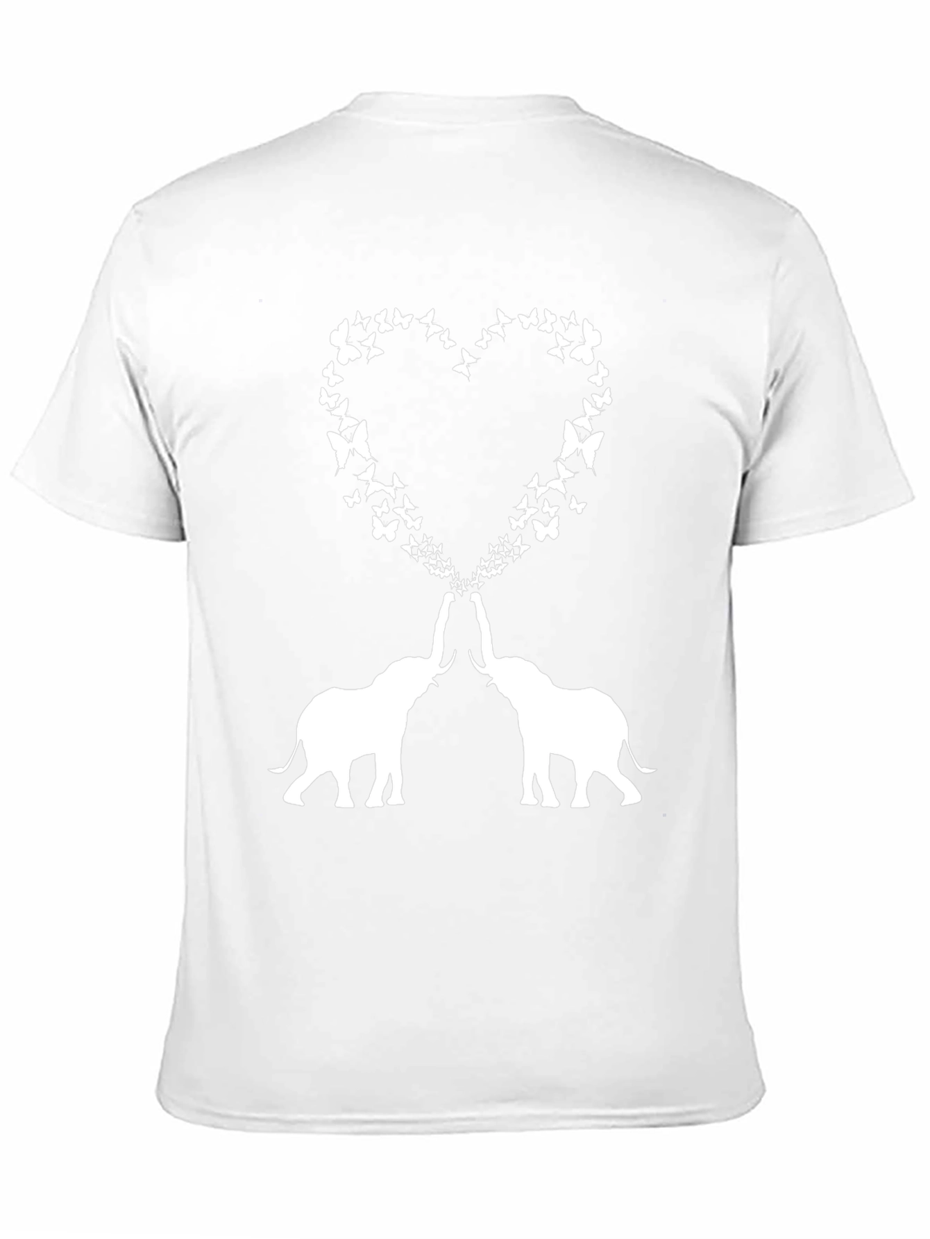 Elephant Butterfly Heart Graphic Tee
