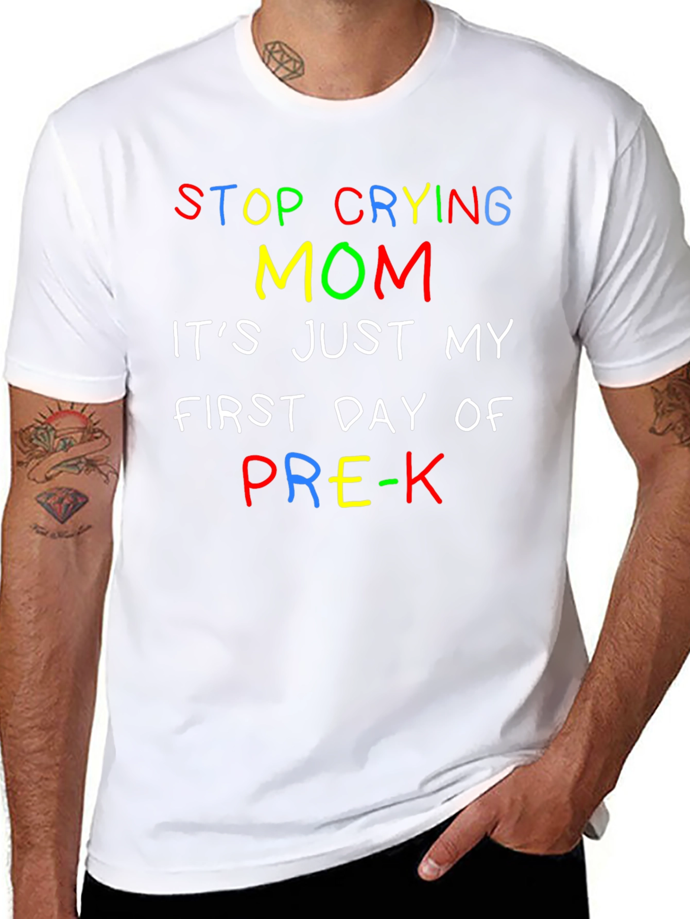 Stop Crying Mom Pre-K T-Shirt