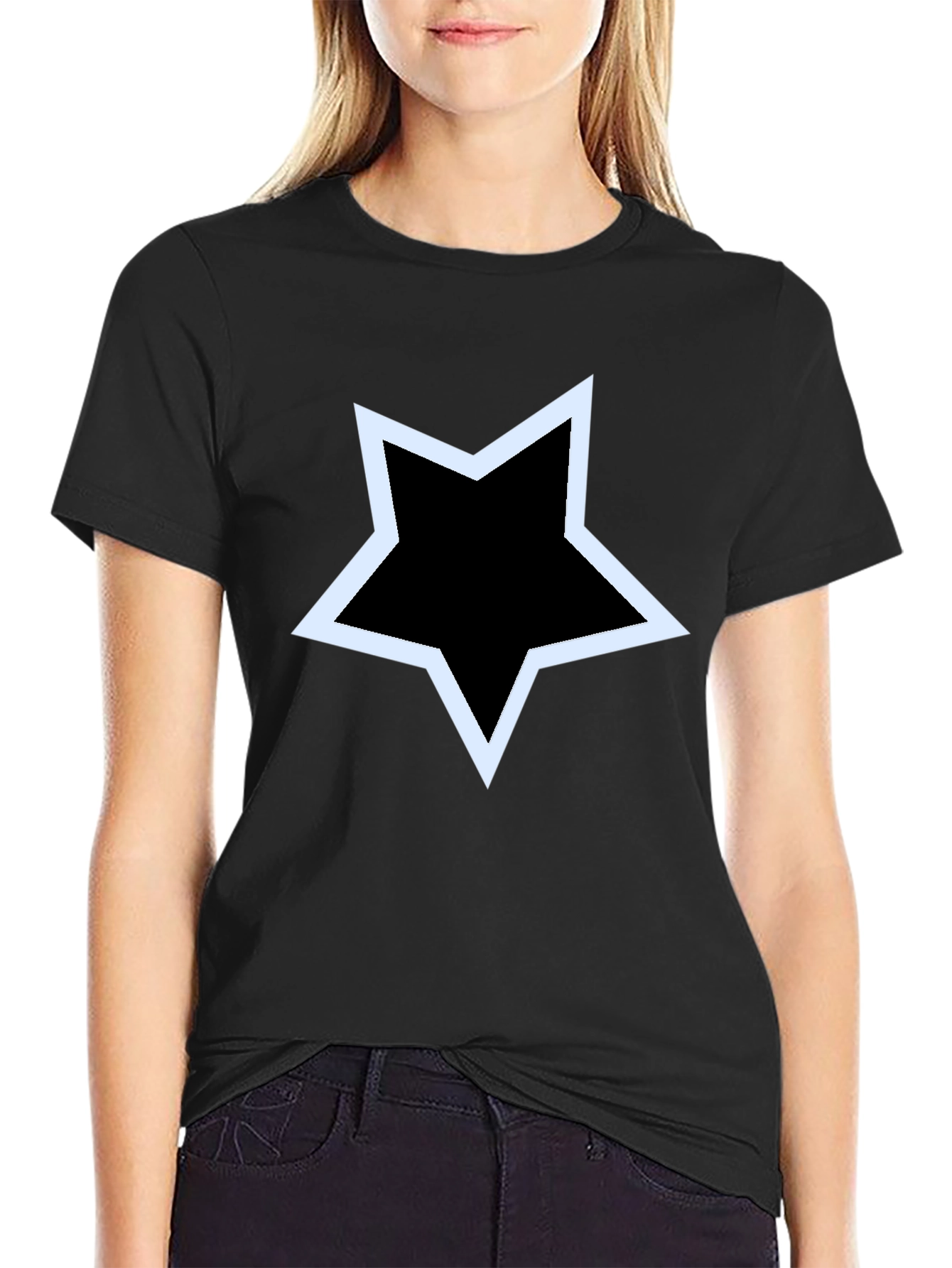 Star Graphic Black T-Shirt - Casual Style