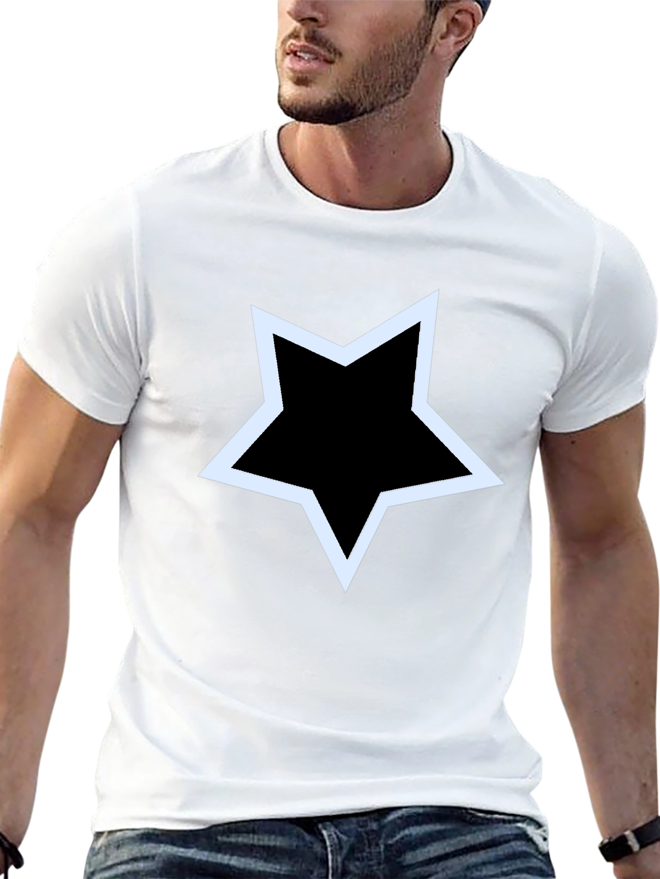 Star Graphic Black T-Shirt - Casual Style