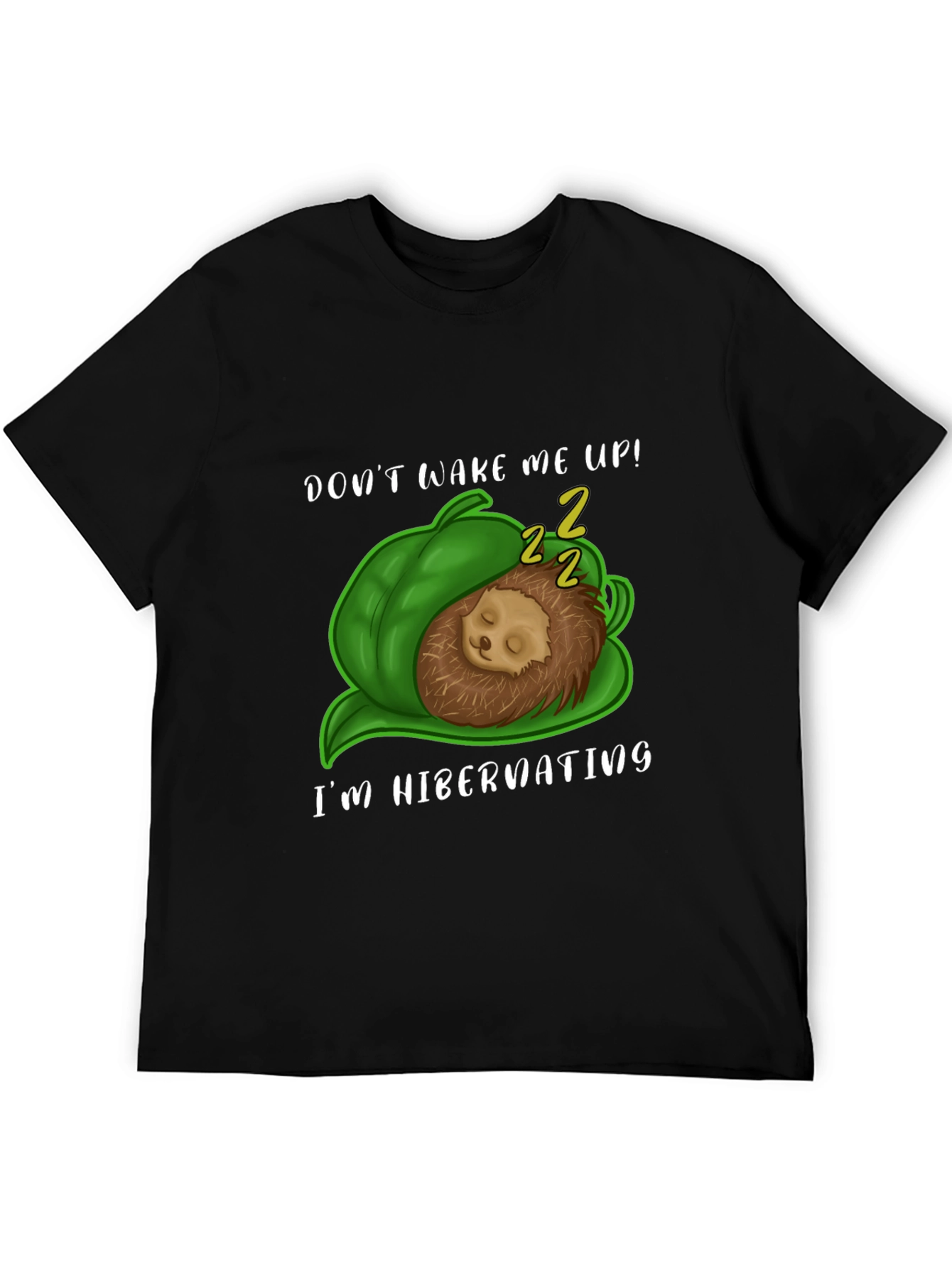 Hibernating Hedgehog T-Shirt - Cute Animal Tee