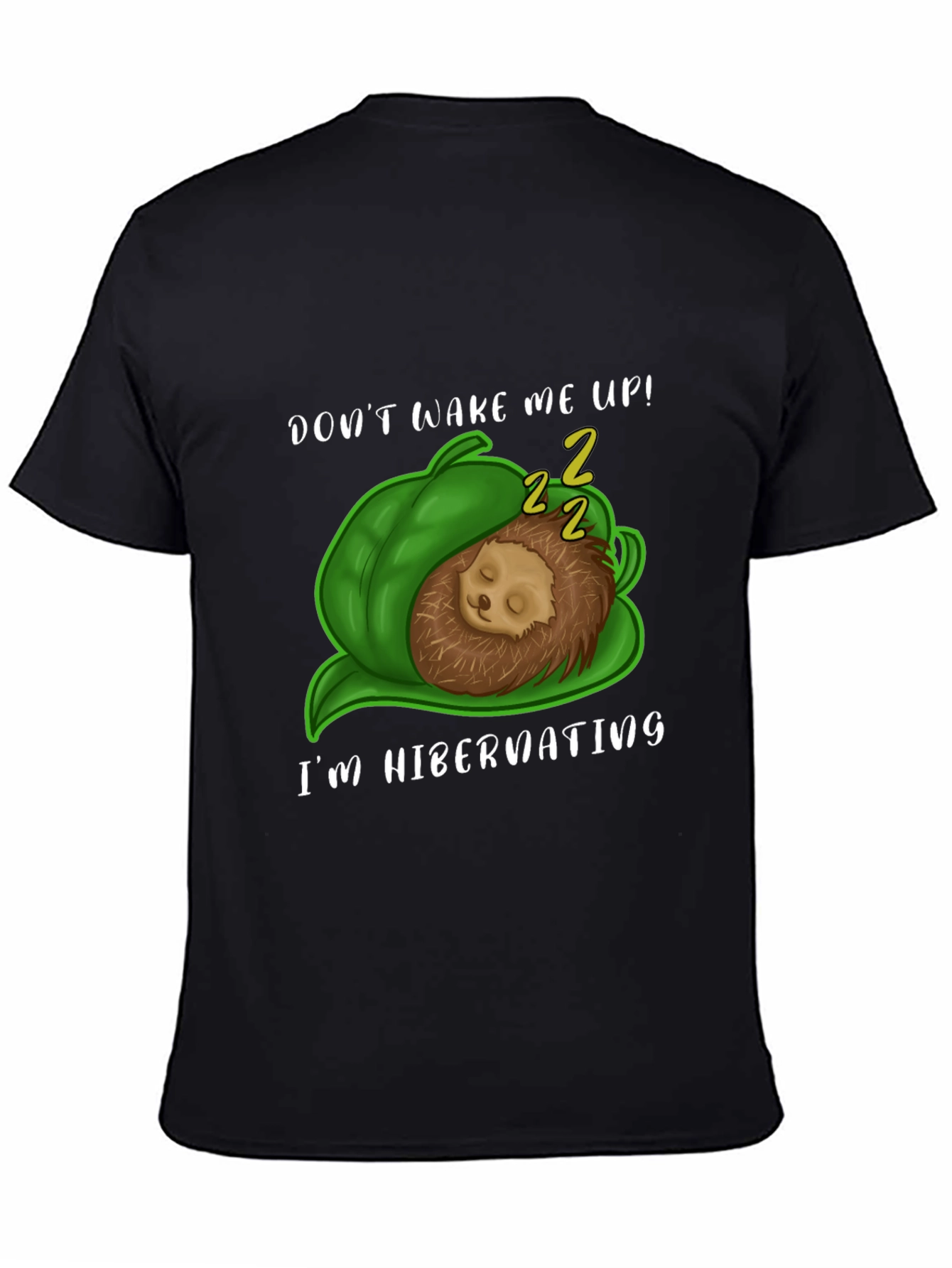 Hibernating Hedgehog T-Shirt - Cute Animal Tee