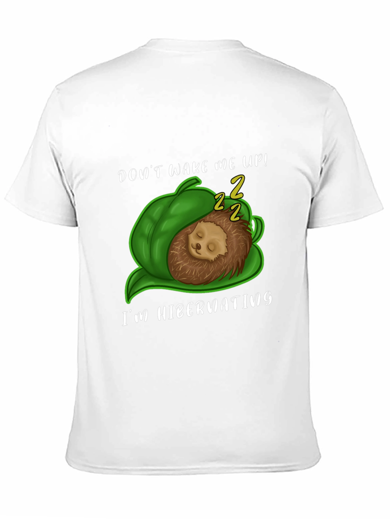 Hibernating Hedgehog T-Shirt - Cute Animal Tee