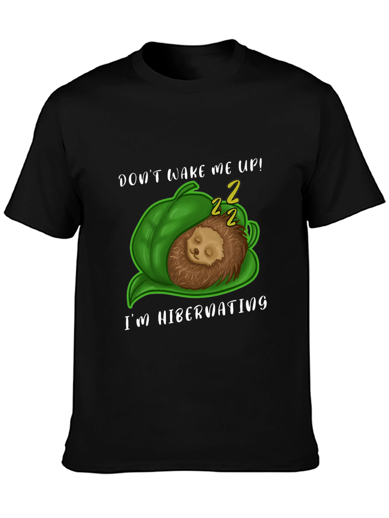 Hibernating Hedgehog T-Shirt - Cute Animal Tee