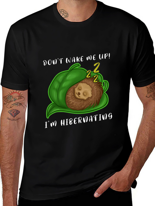 Hibernating Hedgehog T-Shirt - Cute Animal Tee